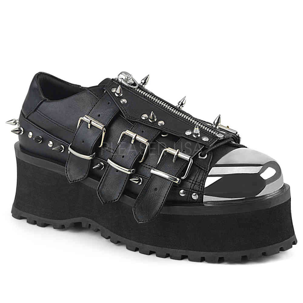 DemoniaCult - GRAVEDIGGER-03 Plateausneaker - Schwarz